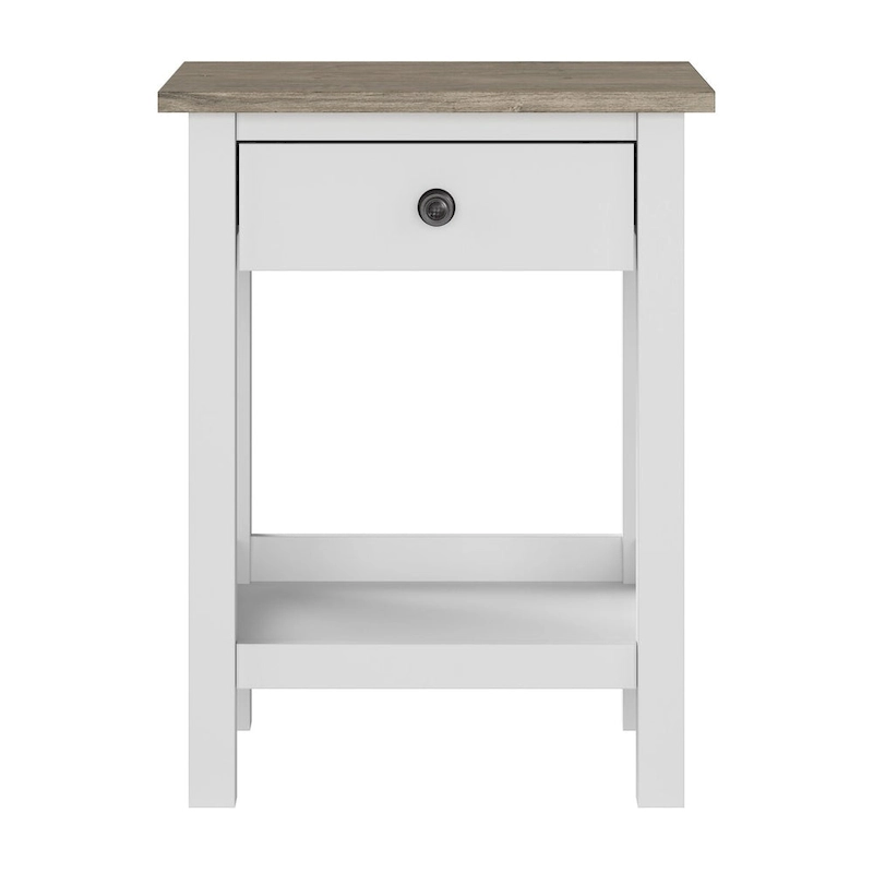 Bush Furniture Mayfield Farmhouse Living Room End Table.