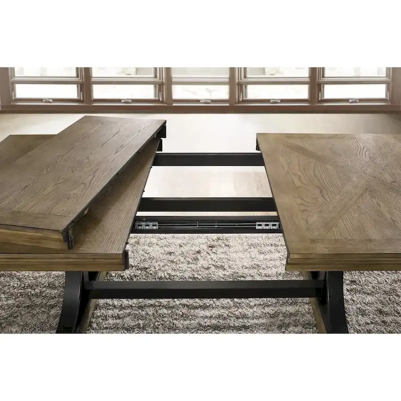 Roundhill Furniture Birmingham 9-pc. Removable-leaf Dining Table and Armchairs Set