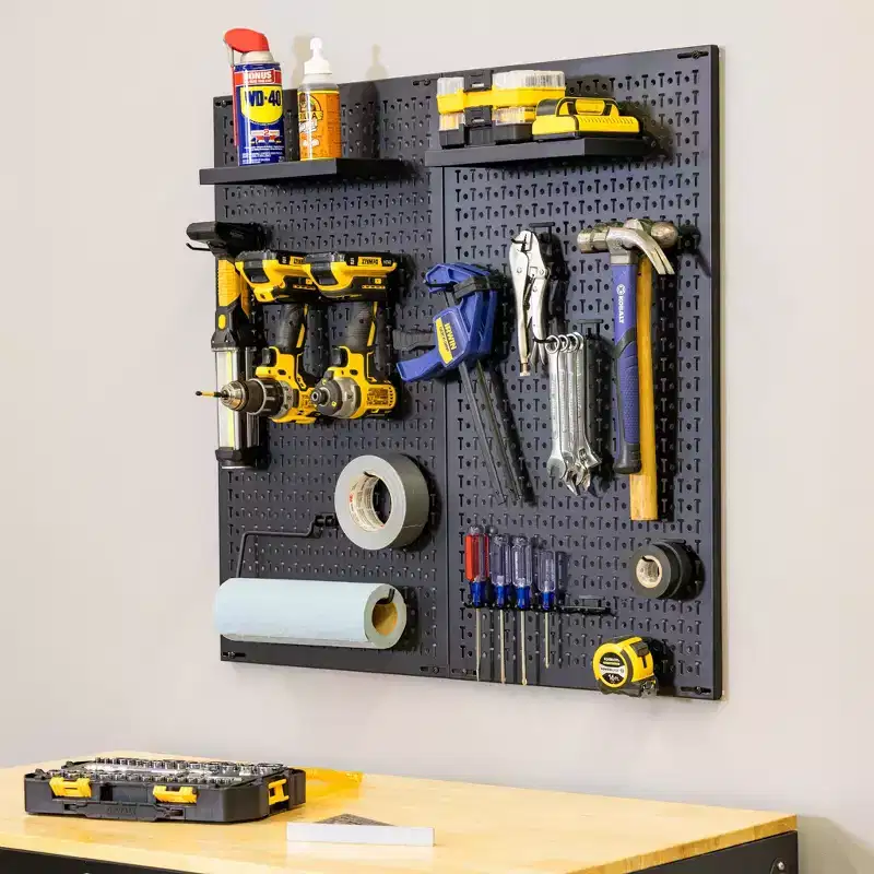 StoreYourBoard 34 x 32 Pristine Pegboard | 13 Attachments