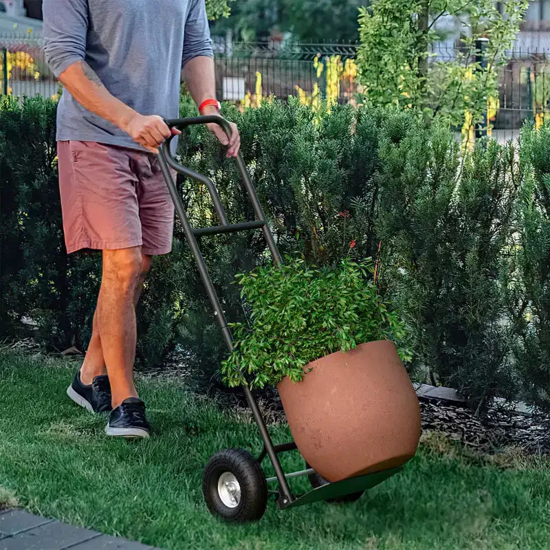 Heavy Duty Hand Truck 660 lbs with Foldable Nose Plate