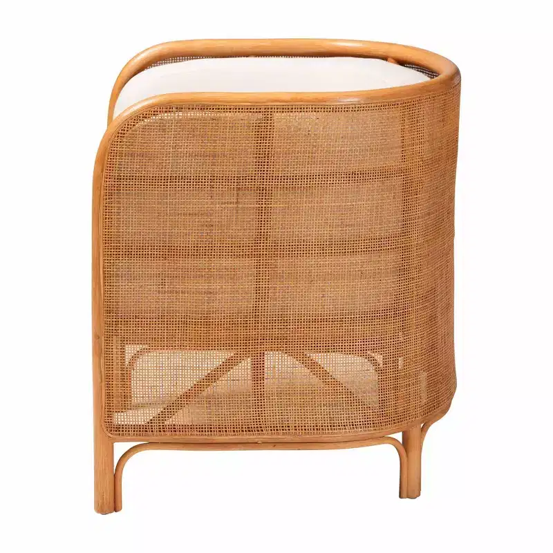 bali & pari Bandung Rattan Accent Chair Light Honey
