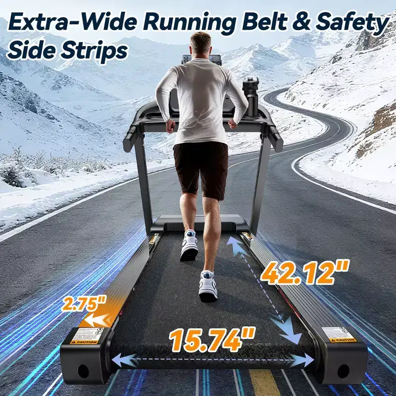 Treadmills Clearance with Incline,Portable Treadmills for Home Small, Incline Walking Pad Treadmill with Handle Bar, Walking Pad Foldable