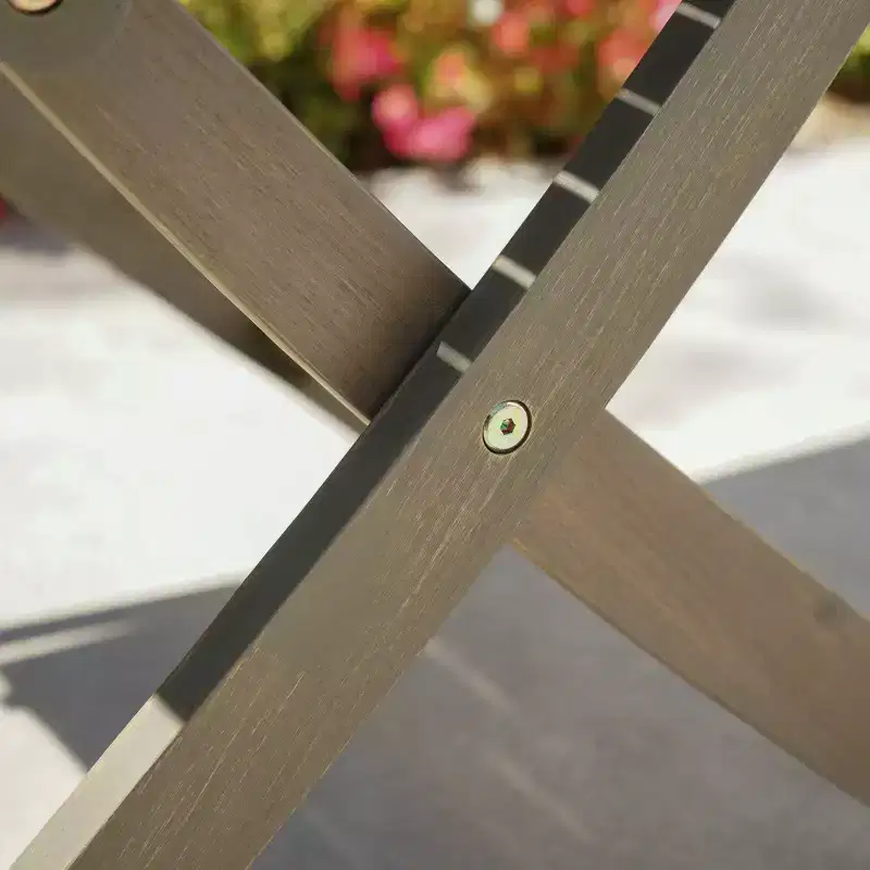 Positano Acacia Wood Foldable Square Bistro Table: Weather-Resistant, Patio Dining - Christopher Knight Home