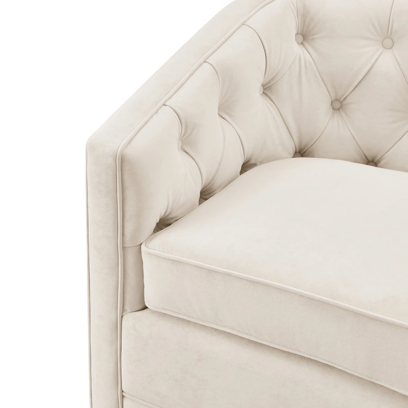 Walsh Fabric Swivel Barrel Chair