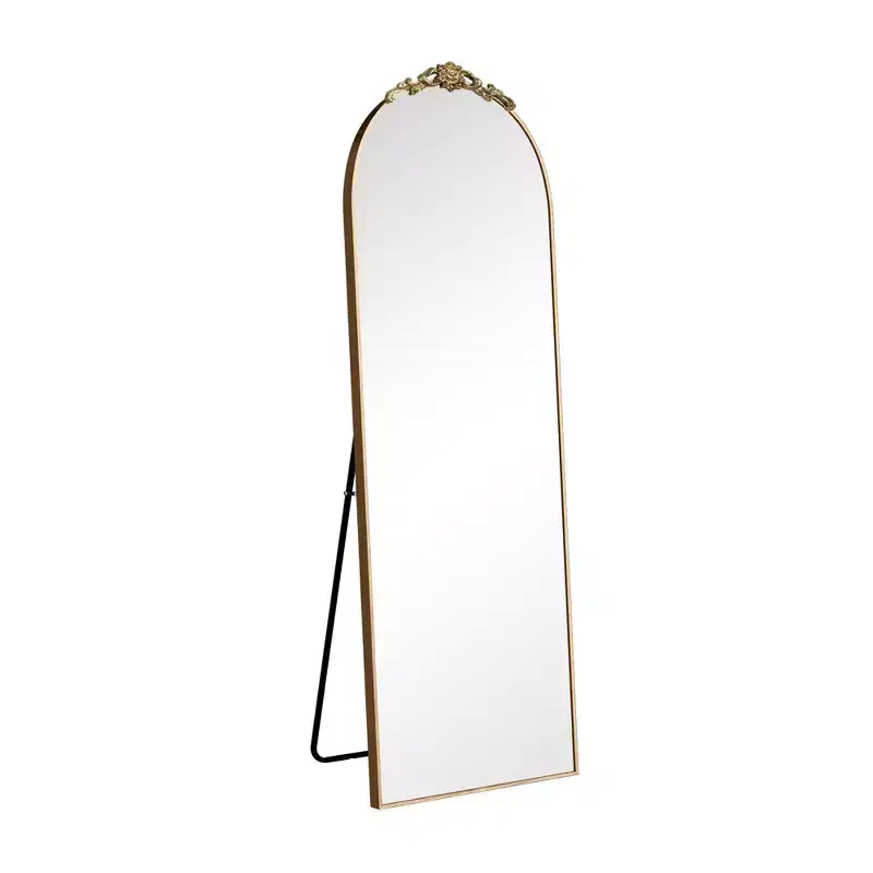 PexFix 67x24 Aluminum alloy side arched full length mirrorr-With Stand
