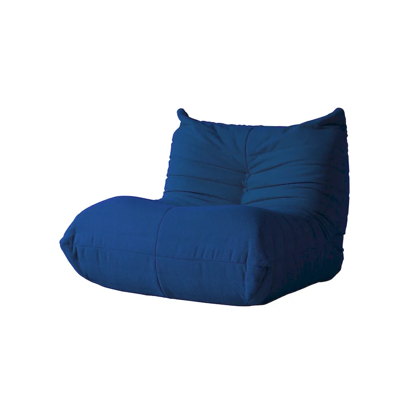 Fireside Chair Single Sofa Teddy Fabric Bean Bag Chair