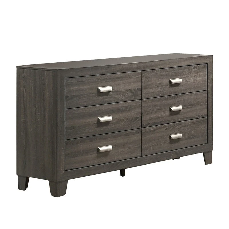 Best Quality Furniture Anastasia 3-piece Solid Grey Bedroom Set