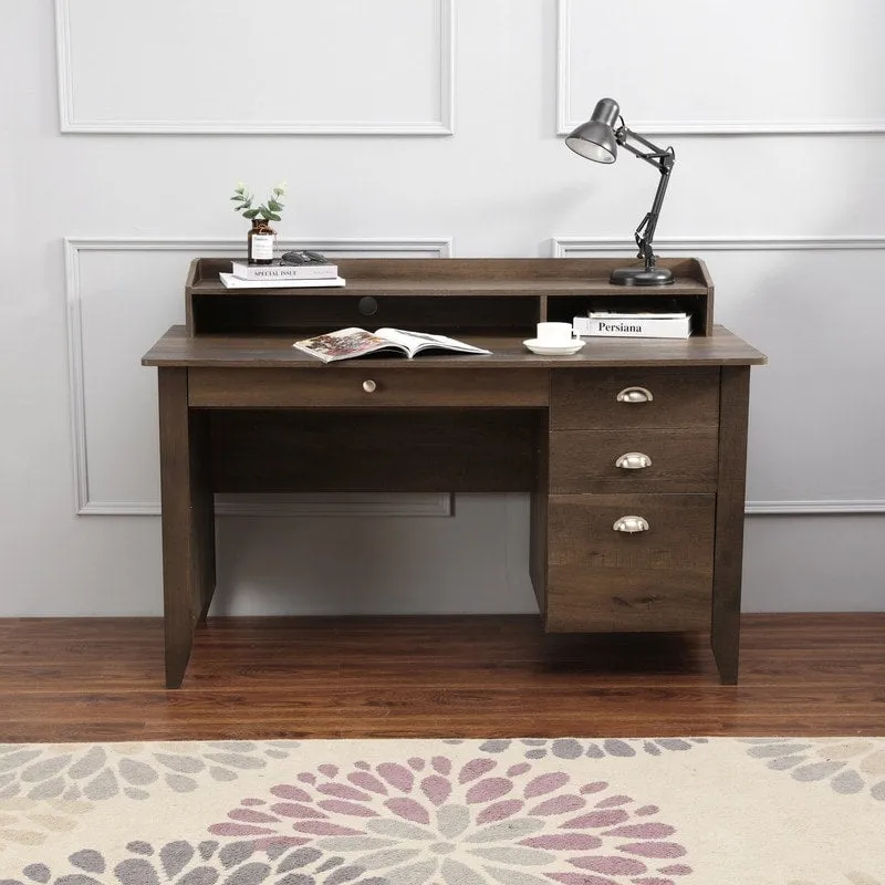 53 Wide Home Office Writing Desk With Hutch