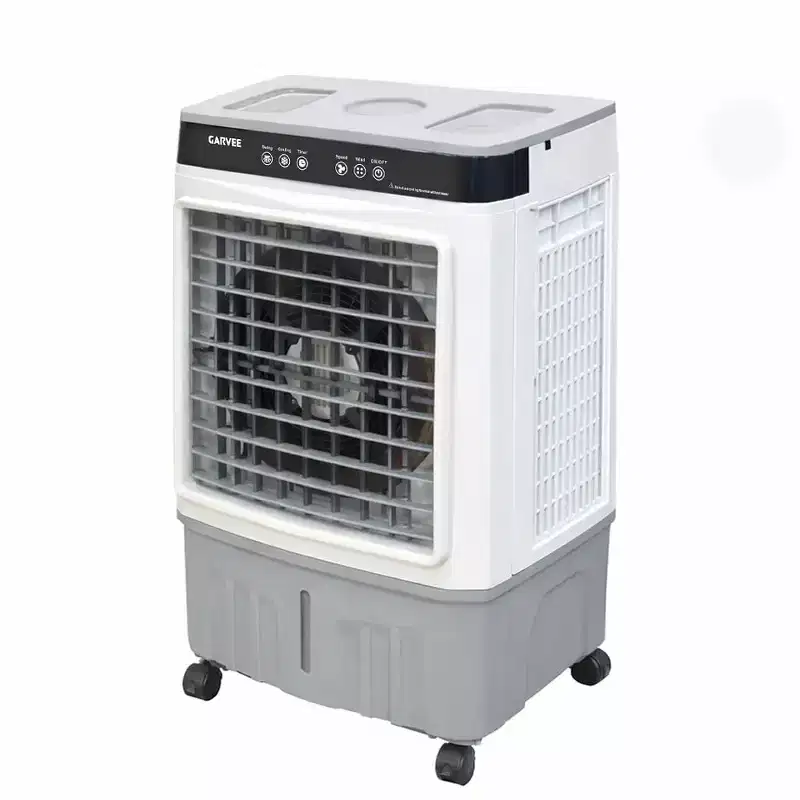 Air Cooler Evaporative Cooler with 5.3Gal Water Tank, 4 Ice Packs, 3-Speed, 120 Oscillation, Remote Control and Timer, 80W Portable Floor Standing