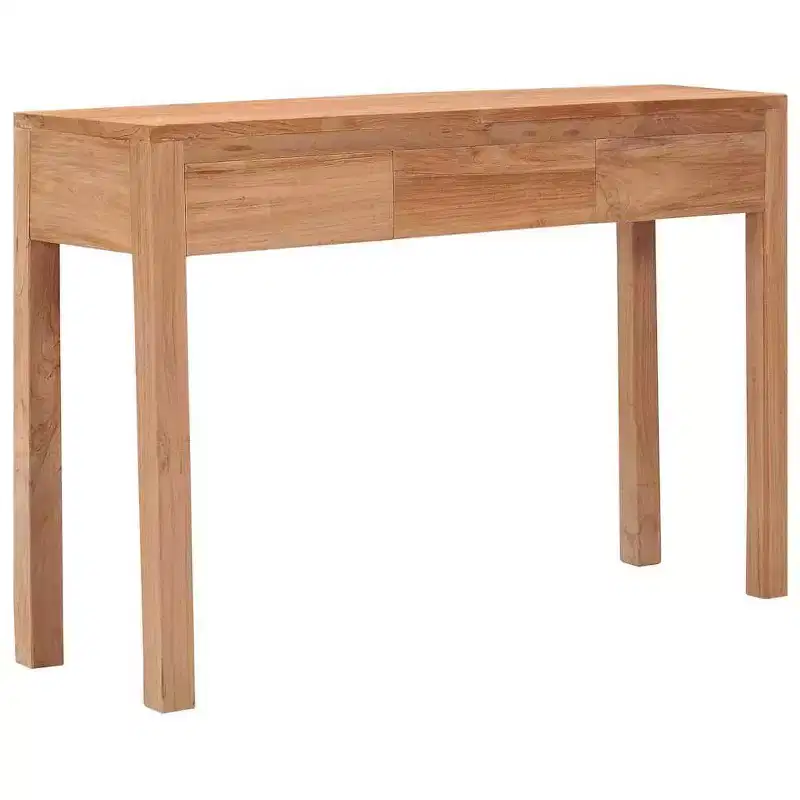 Solid Teak Wood Console Table, Standard Height Entryway or Hallway Table