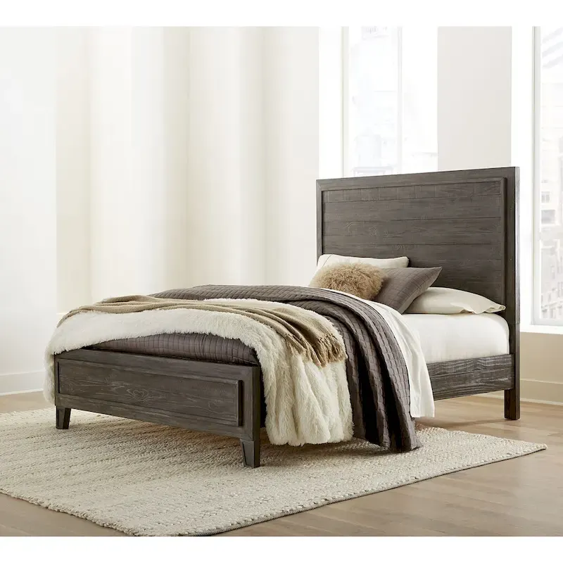 Hadley Panel Bed in Onyx