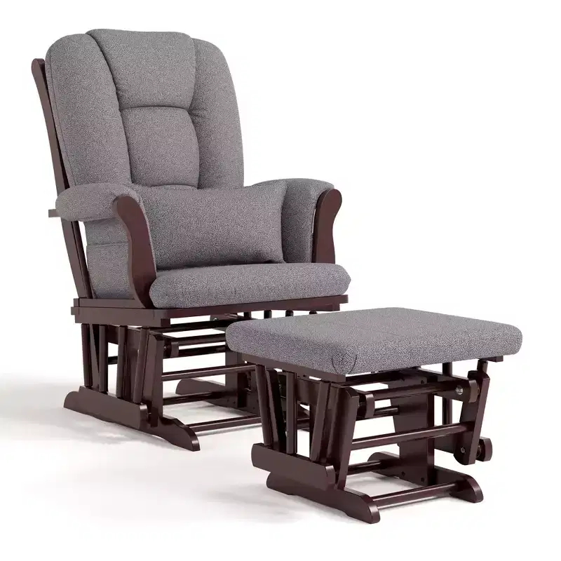 Nursery Glider Rocking Chair and Ottoman