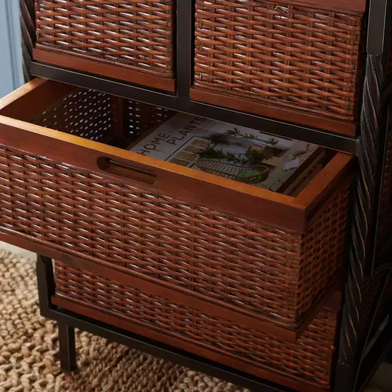 Andrew 4 Drawer Storage Unit - AMH6511 - Dark Teak - Safavieh Couture