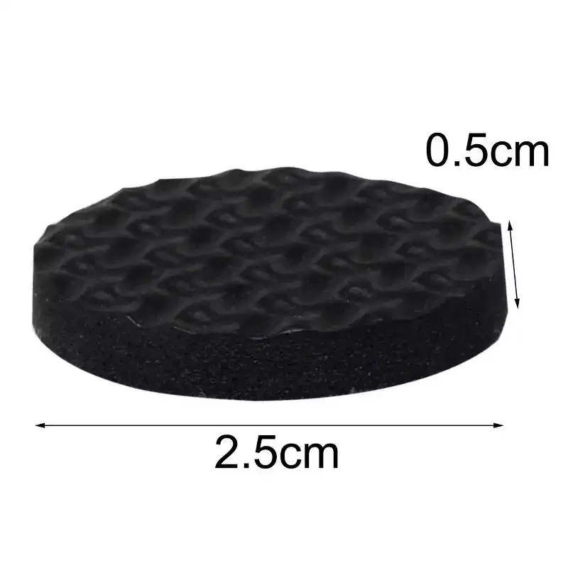 Unique Bargains Felt Table Chair Leg Cover Furniture Protection Pads Black 1 Diameter 18 Pcs