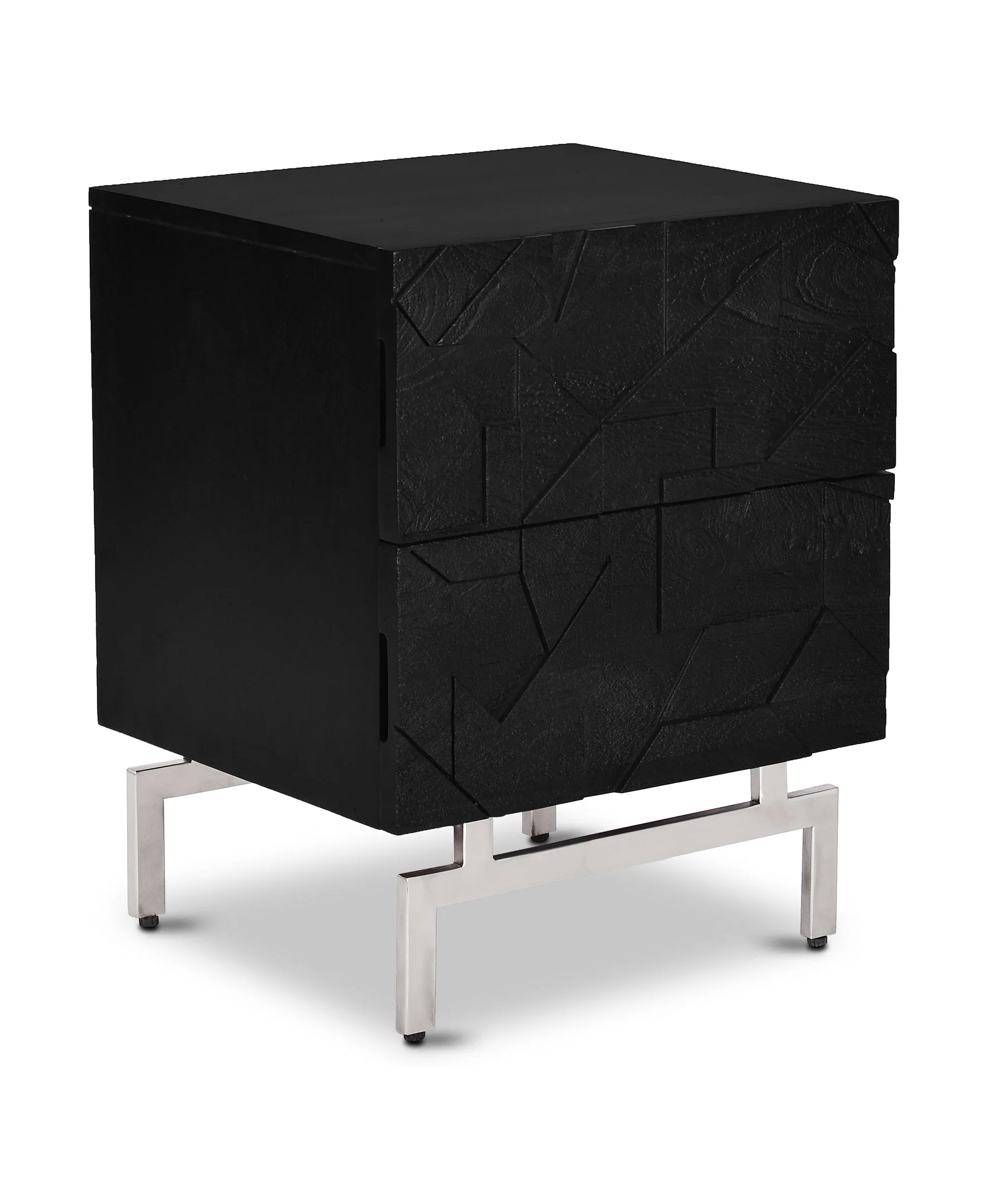 Modern Black Nightstand for Bedroom