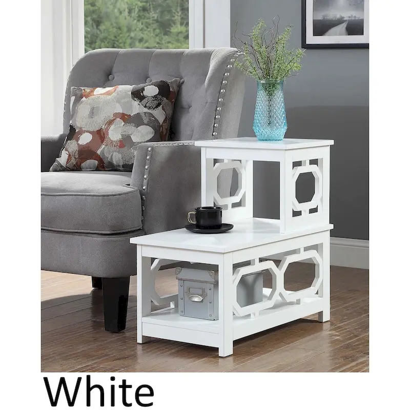Convenience Concepts Omega 2 Step Chairside End Table