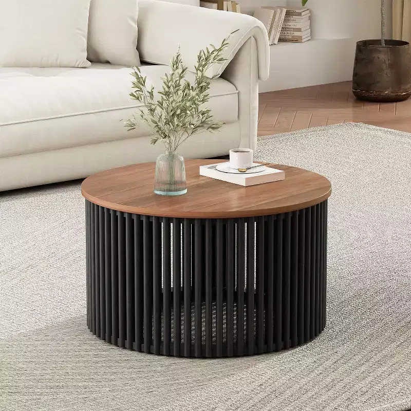 Vatros Round Wooden Coffee Table