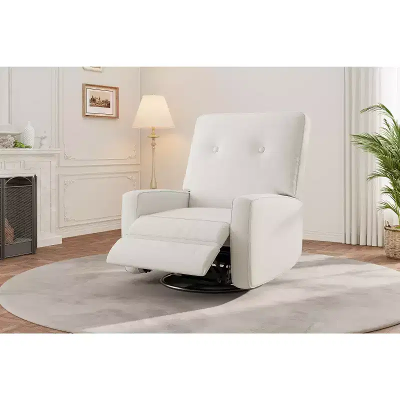 Recliner Chairs, Swivel Rocker Recline, Glider Recliner Nursery Chair for Adults, 360 Swivel Glider Rocking Chair for Living Room, Bedroom, Office
