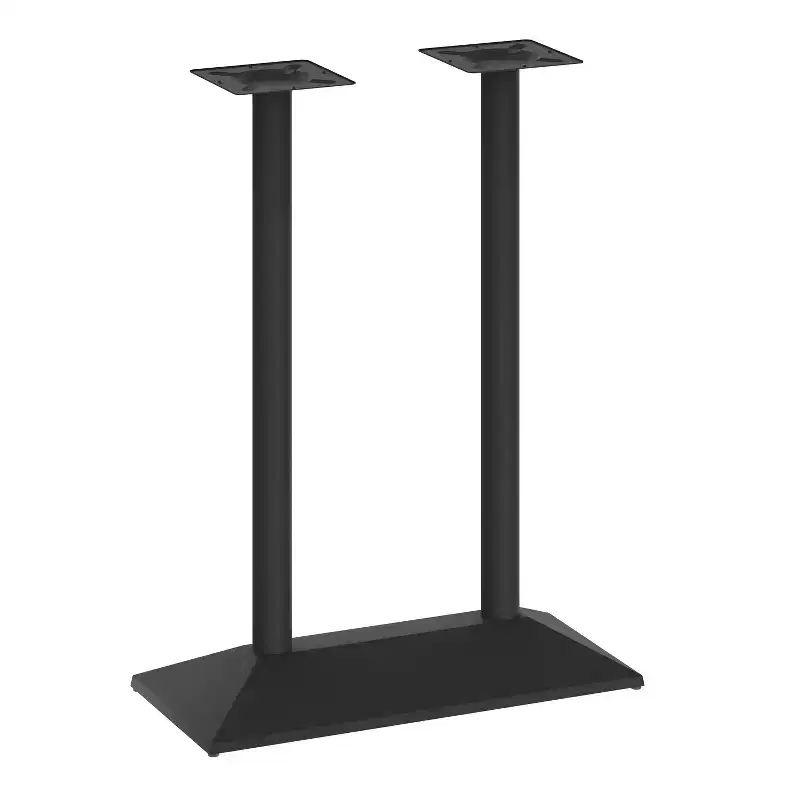 Flash Furniture Palis Indoor/Outdoor Dining Height Double Column Table Base for 30 x 48 Table Tops