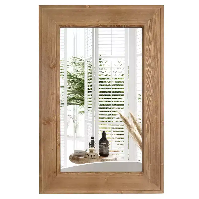Natural Wash Wood Mirror