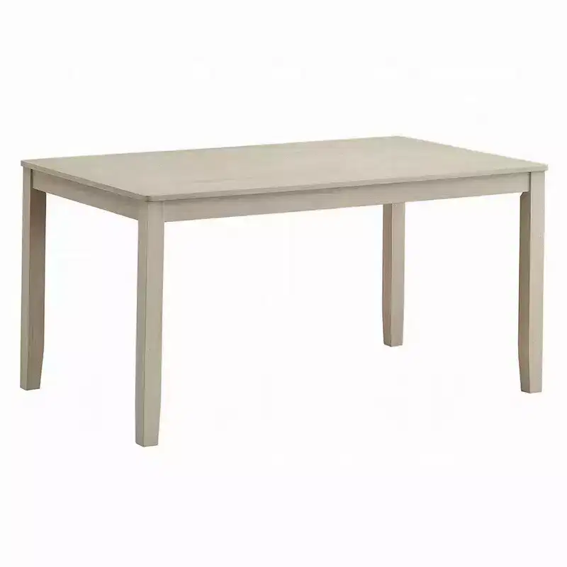 Royal Hampton Dining Table, 59 Inch, Rectangular Top, Antique Bone White Finish
