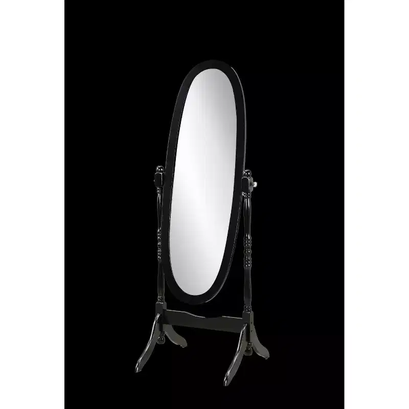 TUYOHW Oval Full Length Mirror,Vanity Mirror with Wood Frame for Bedroom,Living Room,Cloakroom