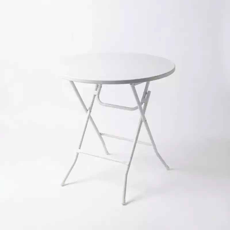 Cocktail Table, High Top Bistro Round Plastic Folding Table, Portable Bar Height Dinning Table, Party Table for Wedding Picnic Dining Camping
