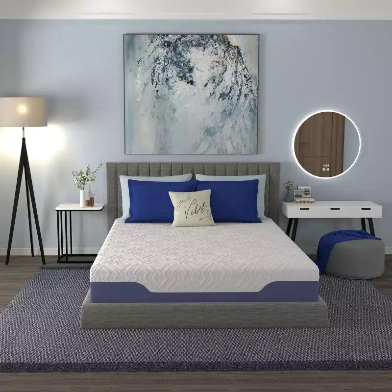 Cooling Hybrid Mattress with Innerspring & Eco-Friendly Memory Foam, Pressure-Relief for Home & Hotel