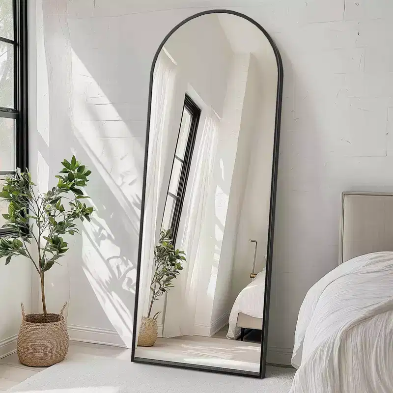 71x26 Inch Arched Full Length Mirror - Standing, Hanging or Leaning Wall Full Body Mirror