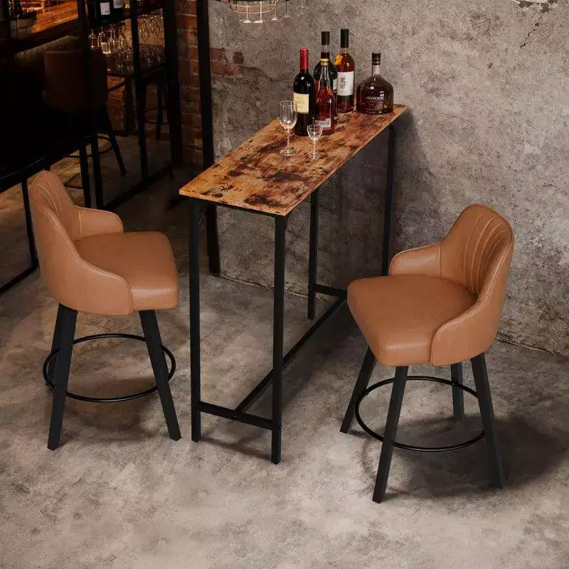 Karl Home 43'' Counter Height Bar Table Rectangular Pub Table Sofa Table