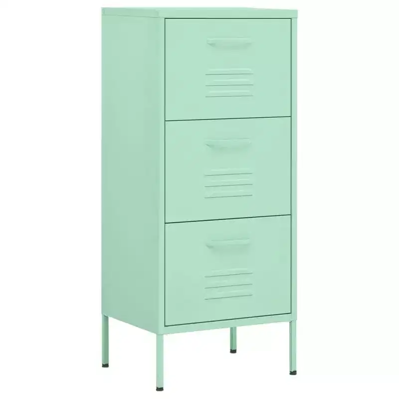 Storage Cabinet Navy Blue Steel Medium Adjustable Feet - Mint