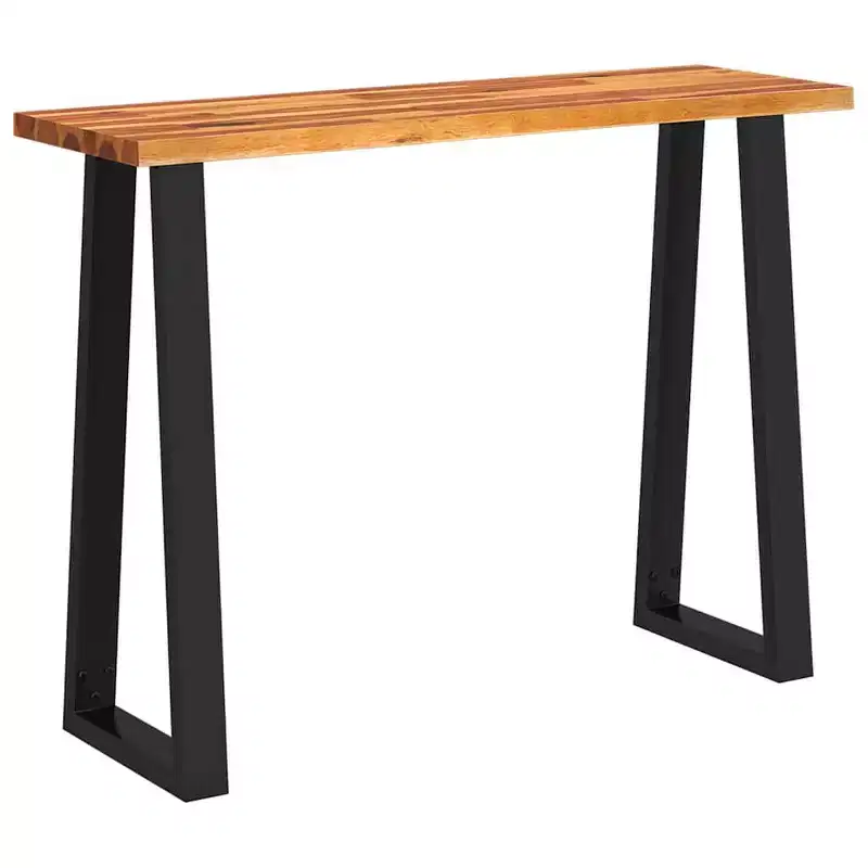 Console Table with Live Edge Solid Wood Acacia
