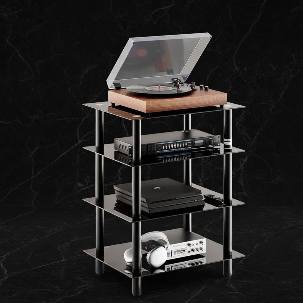 4-Tier AV Media Stand