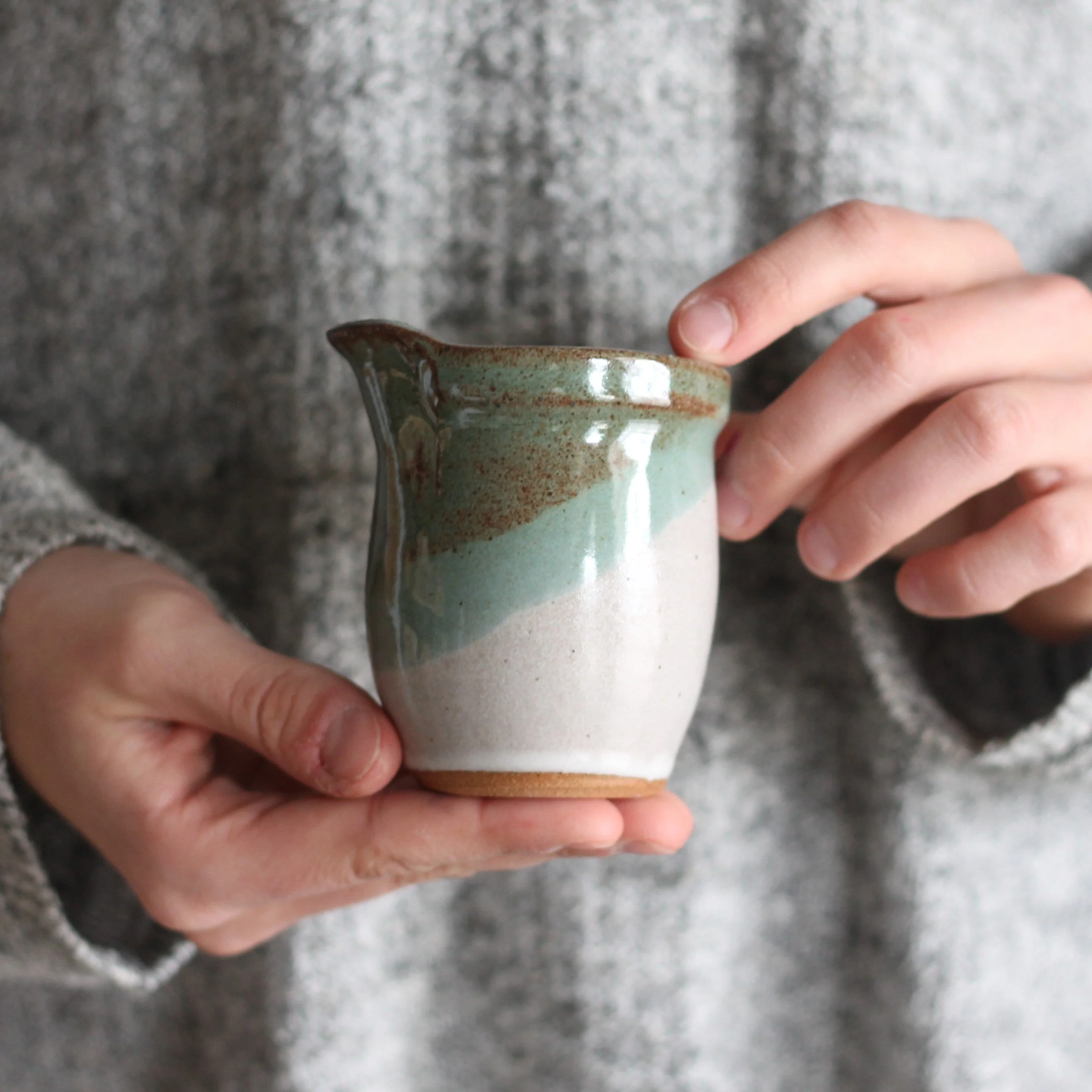 Handmade Mini Ceramic Pitcher