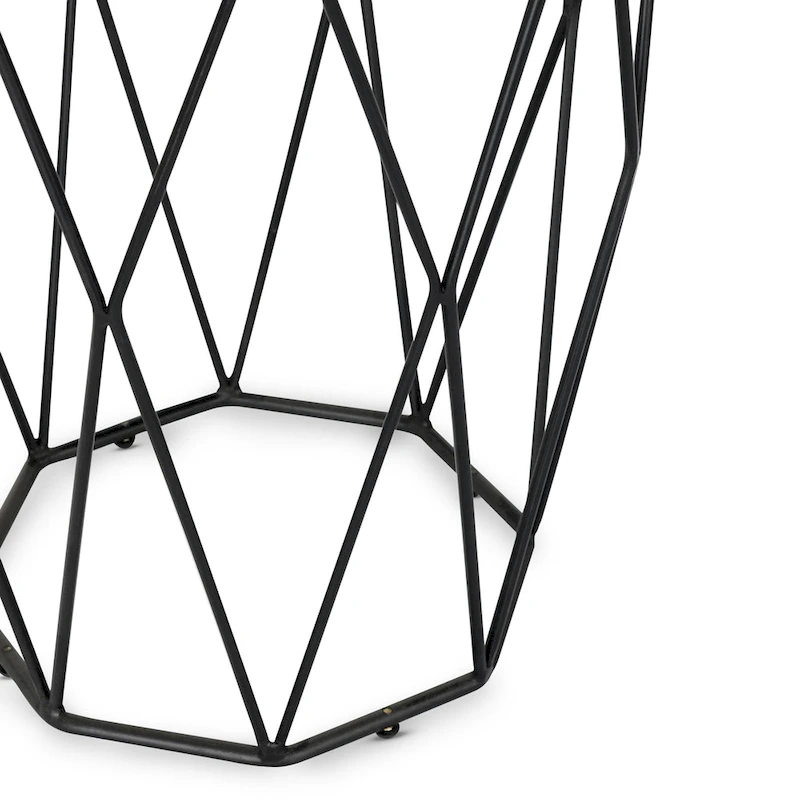 Chester Geometric Round Side Table by Kosas Home - 24Hx20Wx20D