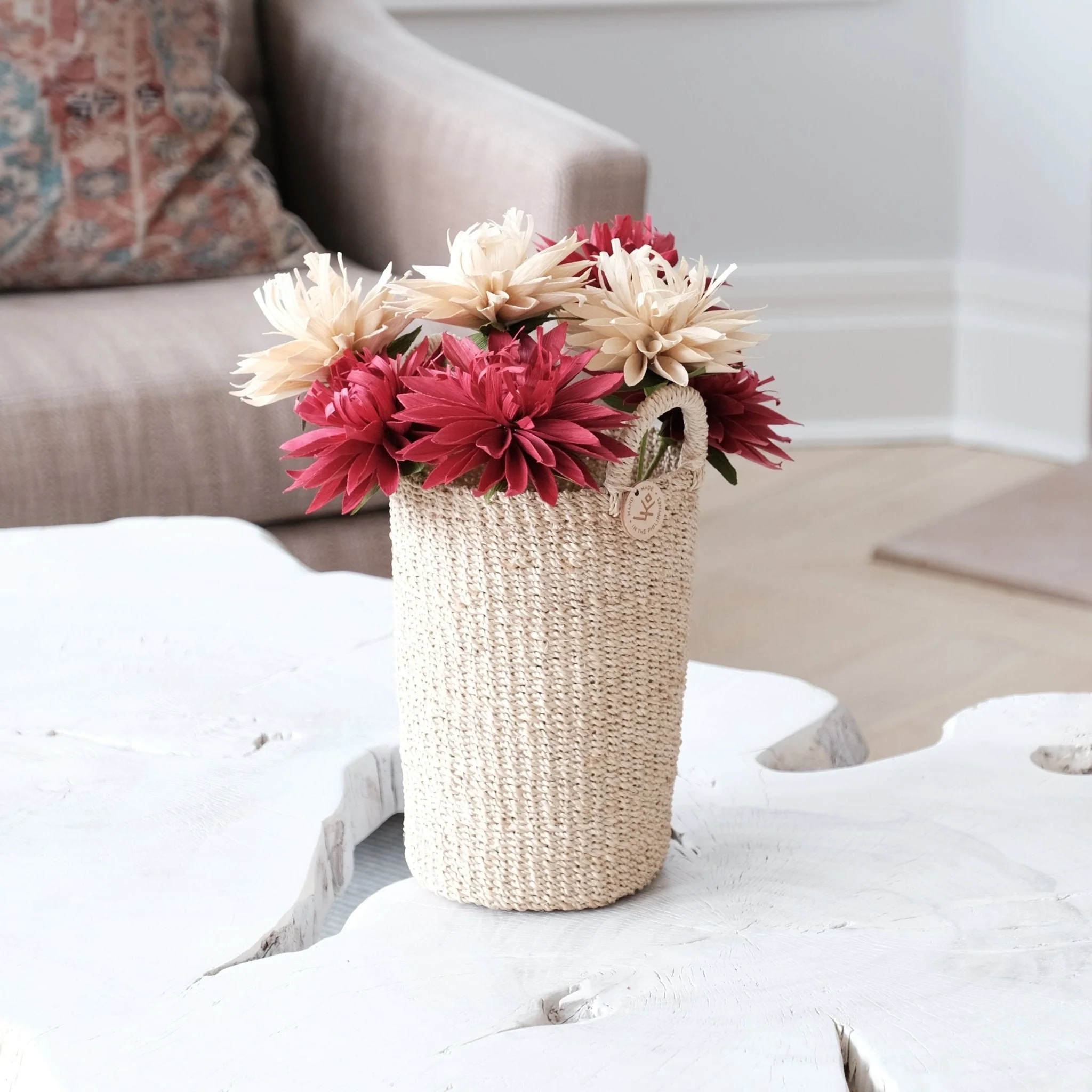 Natural Vase Basket - Handmade Baskets