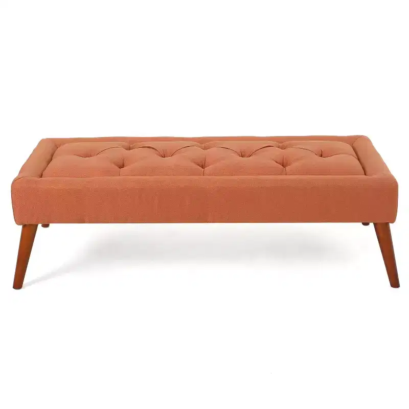 GDFStudio Chatham Mid-Century Modern 50 Tufted Upholstered Ottoman