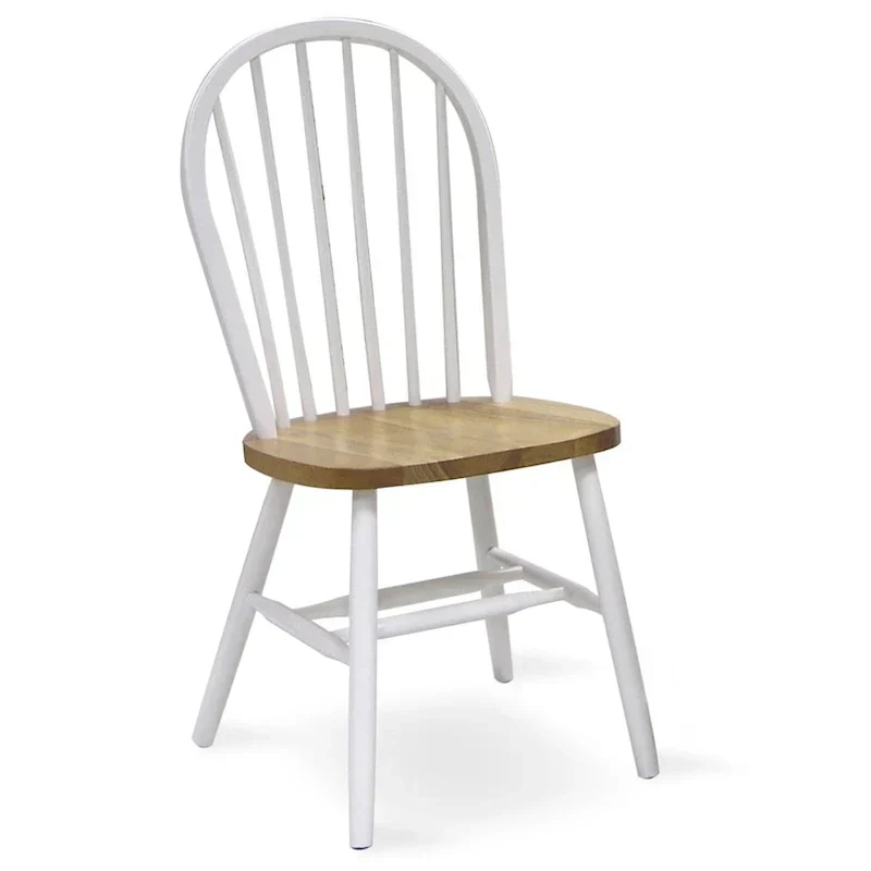 International Concepts Solid Wood Windsor Spindle Back Dining Chair