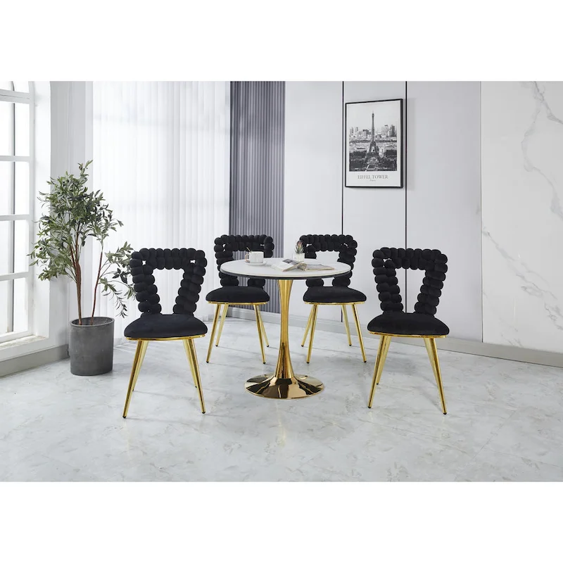 22.04 Accent Chairs with Iron Legs (Set of 2)