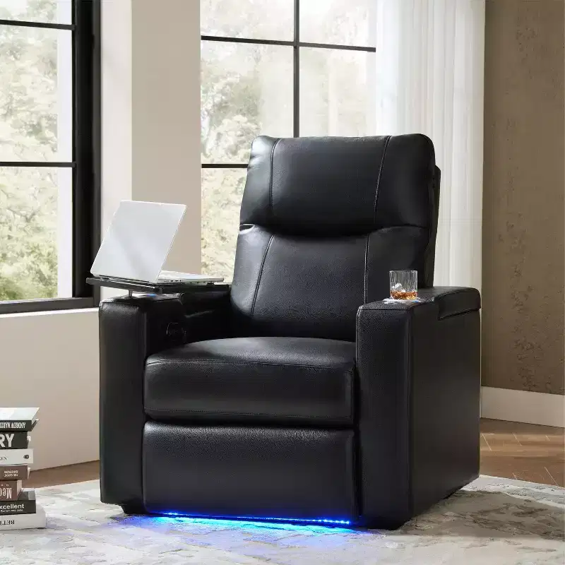 Genuine Leather Power Recliner Chair