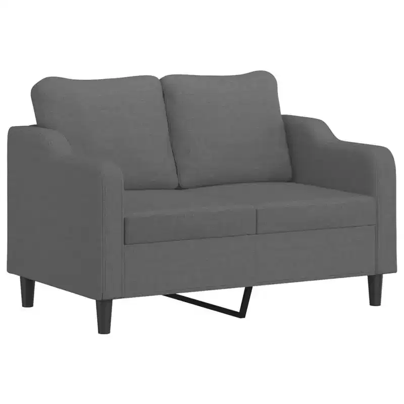 vidaXL Sofa Set Dark Gray Fabric (100% polyester), metal, textilene, plywood