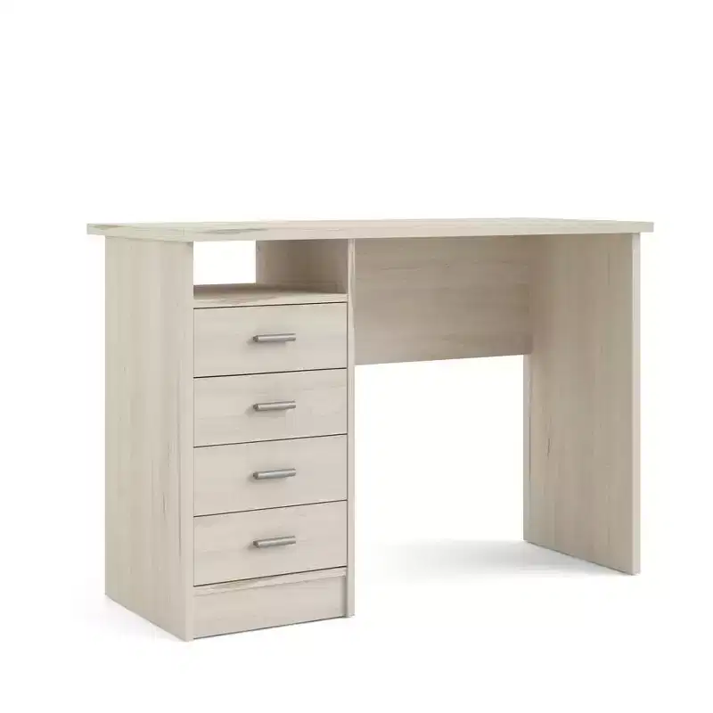 Tvilum, Warner Desk with 4 Drawers, Light Woodgrain