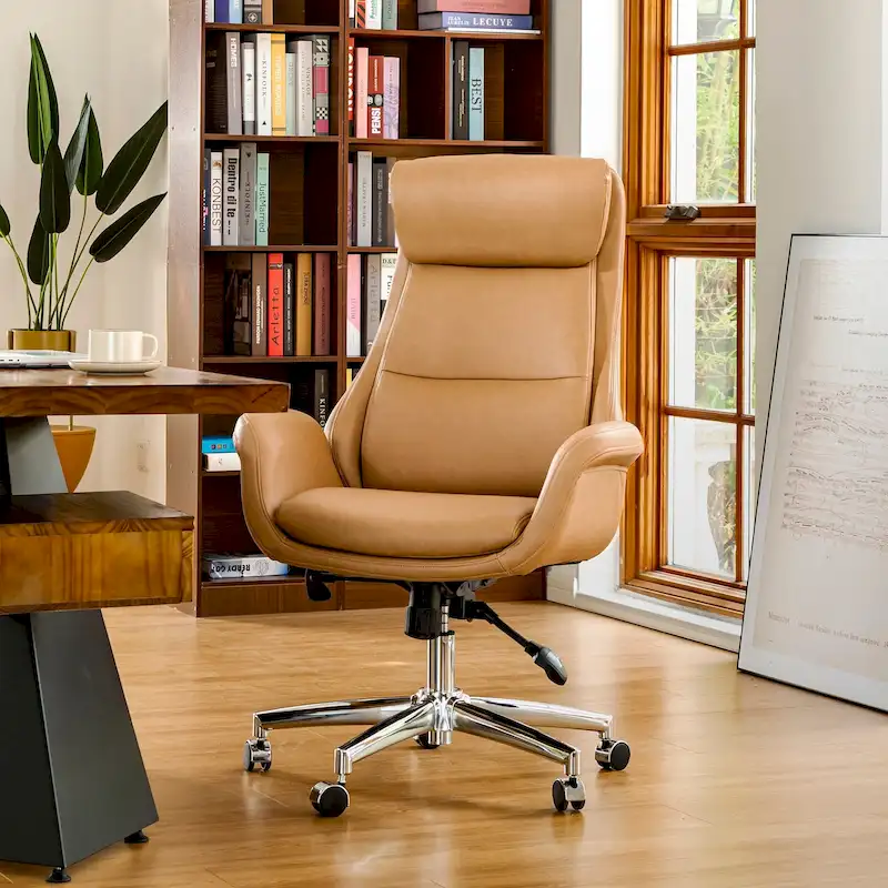 Faux Leather Office Chair - Swivel - Multiple Colors