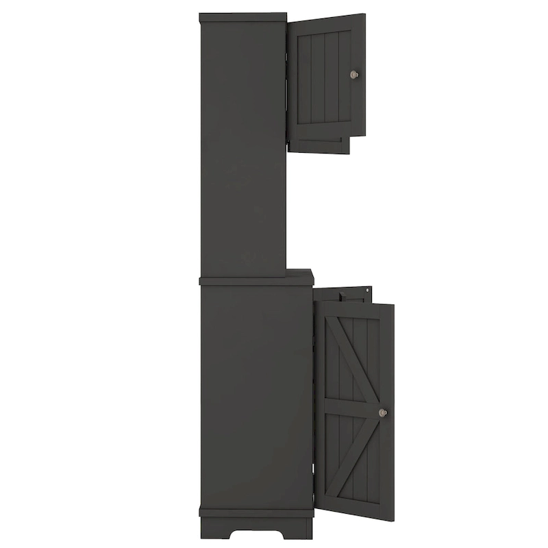 Coffee Bar Cabinet with Drawers, Freestanding Kitchen Pantry with Shelves and Cabinets, Buffet Cabinet with Glass Racks