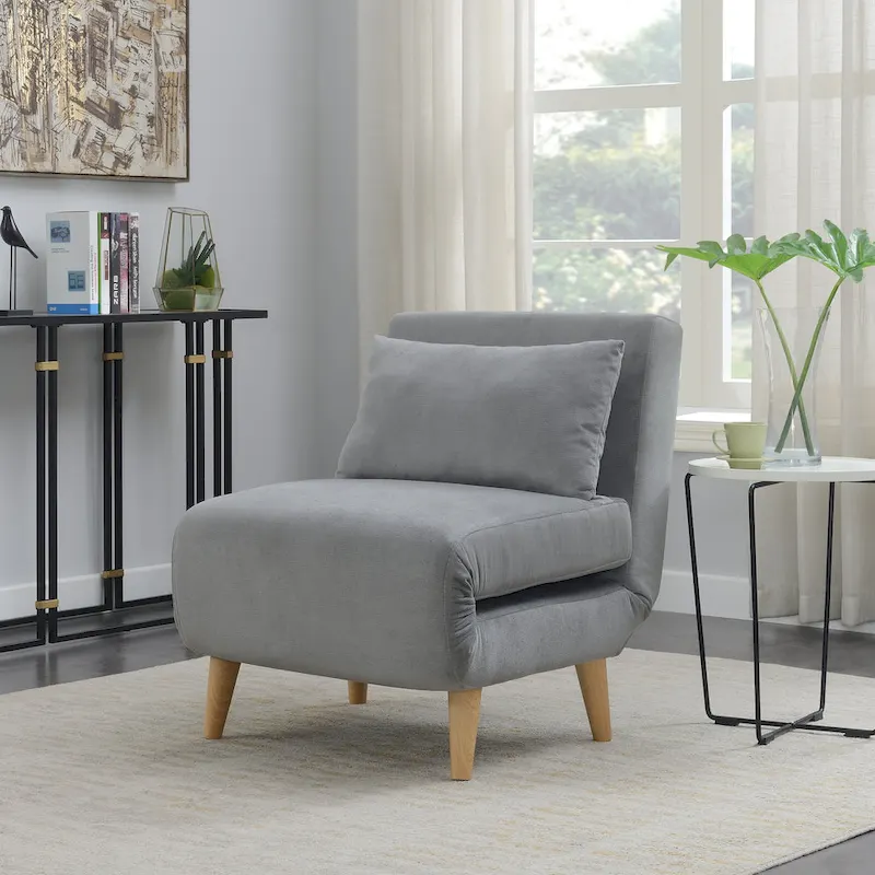 Convertible Upholstered Sofa Bed Sleeper Chair