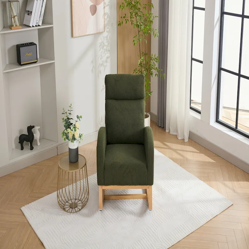 Fabric Upholstered Rocking Chair