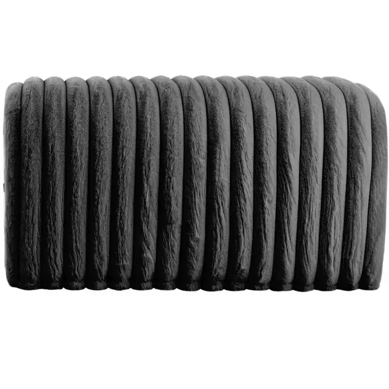 Ottoman Storage Bench Pet Supplies Corduroy Bench Cat's Nest to Hide For the Living Room, Entryway and Bedroom, Black
