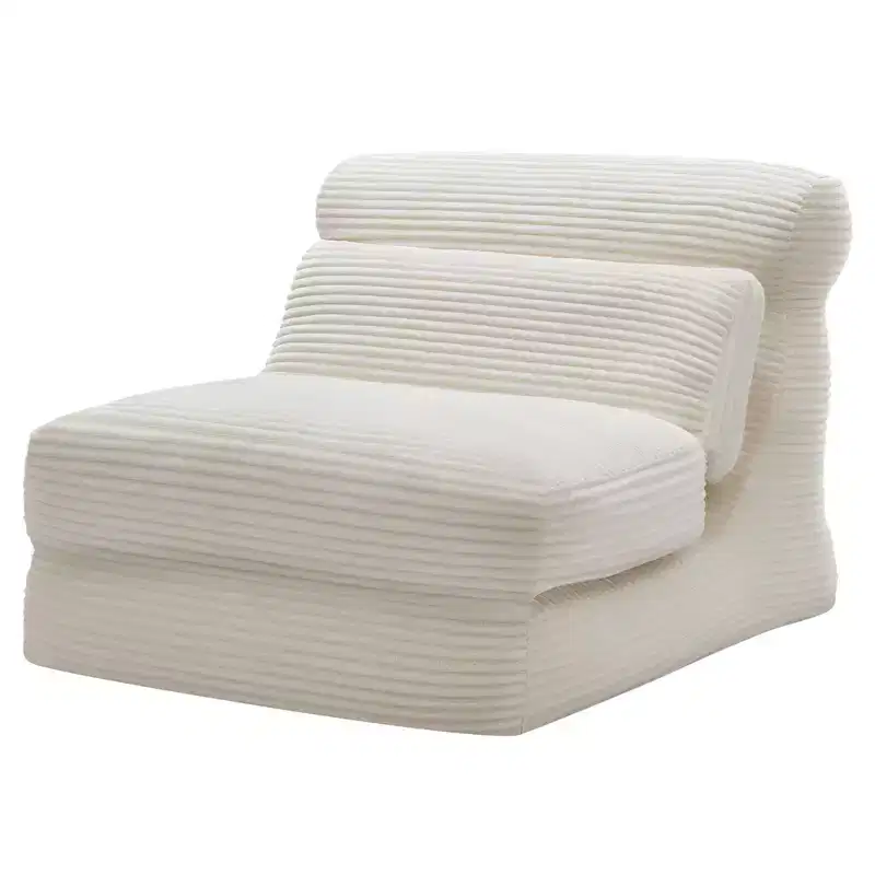 JIONJOY 3-in-1 Convertible Sofa Bed - Sleeper Chair with High-Density Foam, Portable Fold Out Lounger-White