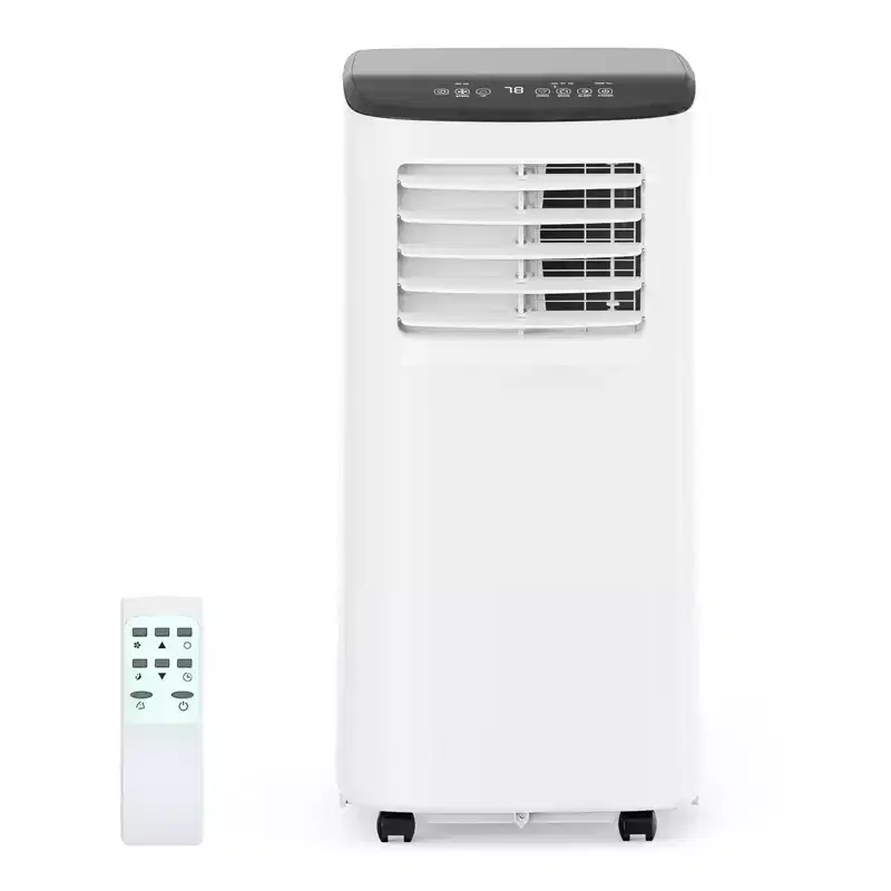 Portable Air Conditioner, 8000 BTU Quiet Cooling with Remote, Ventless Design & Auto Evaporation, for Large Room, Stand Up AC Unit.