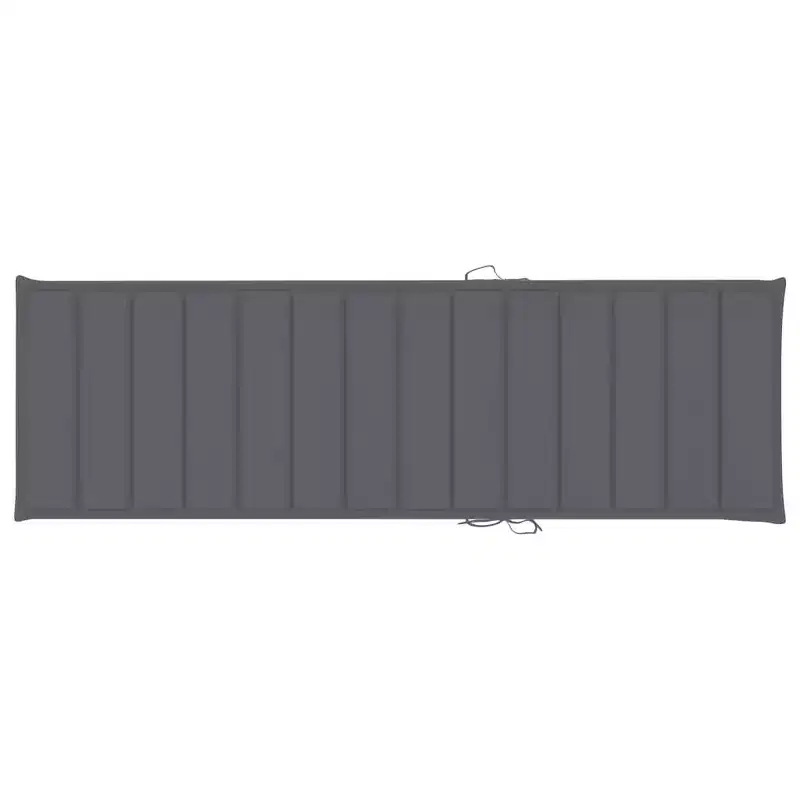 vidaXL Sun Lounger Natural bamboo, (cushions)
